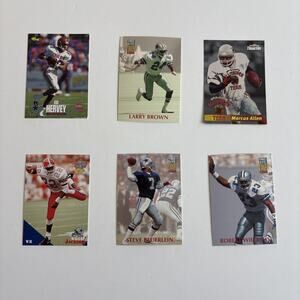 NFL Football Card Lot – Marcus Allen, Larry Brown, Steve Beuerlein – 1990s